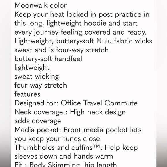 Lululemon EveryJonuery Hoodie Jacket size 6 - Picture 10 of 10